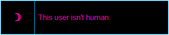 this user isn't human