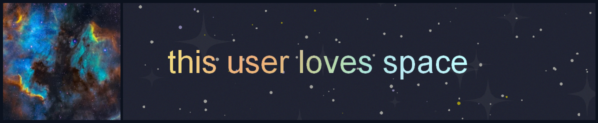 this user loves space